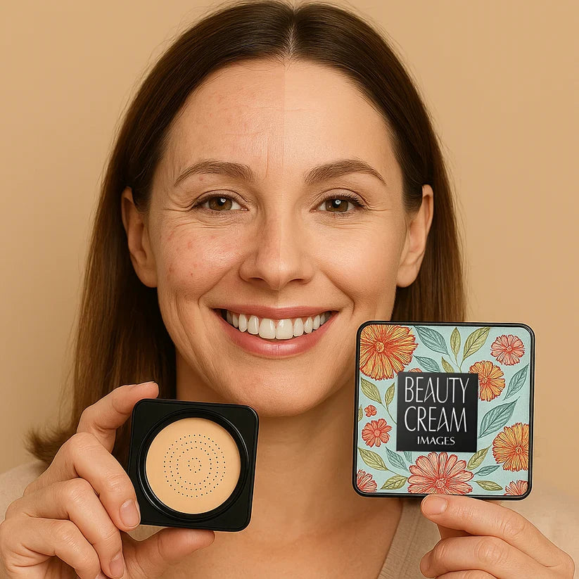 Beauty Cream Base de Maquillaje – Cobertura total y acabado cremoso que dura 24h sin transferencias. ¡Oculta imperfecciones al instante!